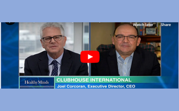 Banner Image of CEO Joel D. Corcoran Featured on PBS Broadcast During Mental Health Month