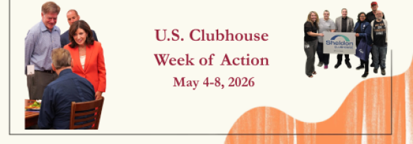 Banner Image of Clubhouse International and Fountain House Power 2026 U.S. Clubhouse Week of Action